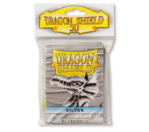 Dragon Shield Sleeves Classic Silver (50 stuks)