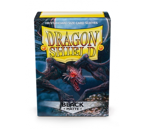 Dragon Shield Sleeves Matte Black (100 stuks)
