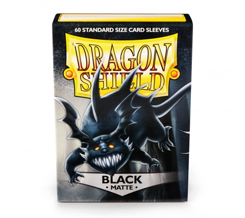 Dragon Shield Sleeves Matte Black (60 stuks)