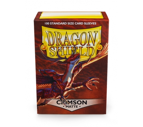 Dragon Shield Sleeves Matte Crimson (100 stuks)