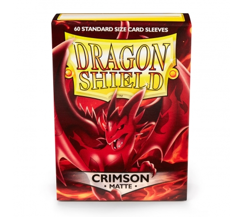 Dragon Shield Sleeves Matte Crimson (60 stuks)