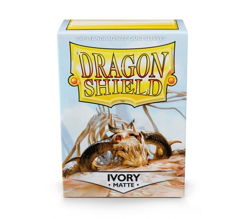 Dragon Shield Sleeves Matte Ivory (100 stuks)