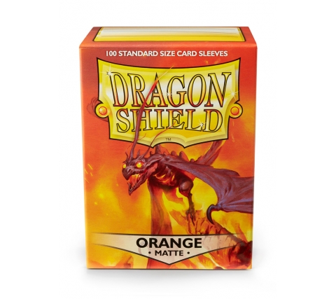 Dragon Shield Sleeves Matte Orange (100 stuks)