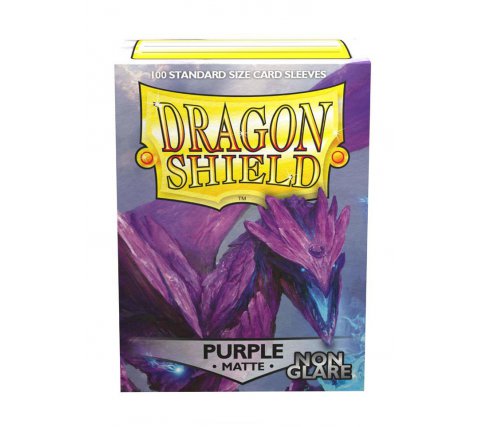 Dragon Shield Sleeves Matte Purple Non-Glare (100 stuks)