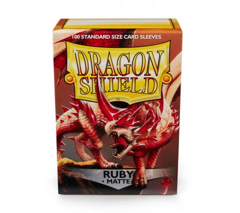 Dragon Shield Sleeves Matte Ruby (100 stuks)