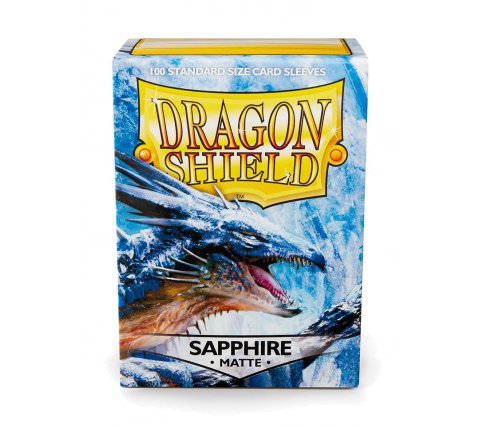 Dragon Shield Sleeves Matte Sapphire (100 stuks)