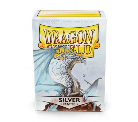 Dragon Shield Sleeves Matte Silver (100 stuks)