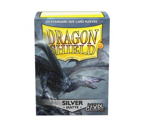 Dragon Shield Sleeves Matte Silver Non-Glare (100 pieces)