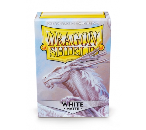 Dragon Shield Sleeves Matte White (100 stuks)
