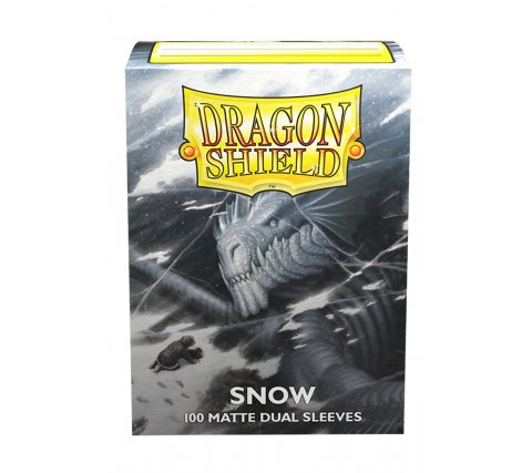Dragon Shield Sleeves Dual Matte - Snow (100 pieces)