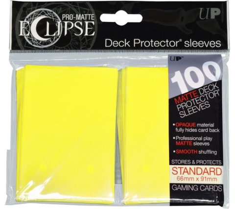 Eclipse Deck Protectors Lemon Yellow (100 stuks)