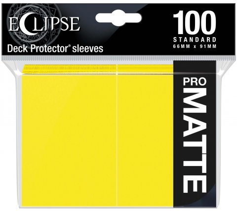 Eclipse Matte Deck Protectors Lemon Yellow (100 stuks)