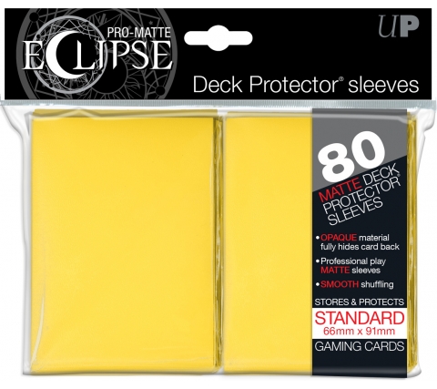 Eclipse Deck Protectors Yellow (80 stuks)