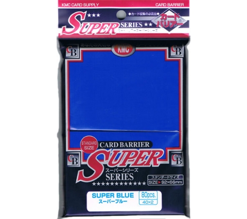 KMC Sleeves Super Blue (80 stuks)