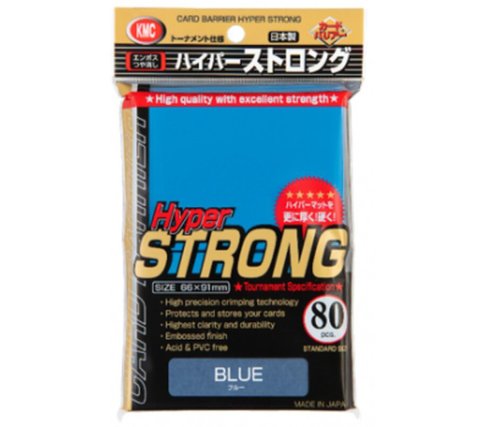 KMC Sleeves Hyper Strong Blue (80 pcs)