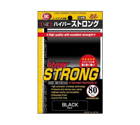 KMC Sleeves Hyper Strong Black (80 stuks)