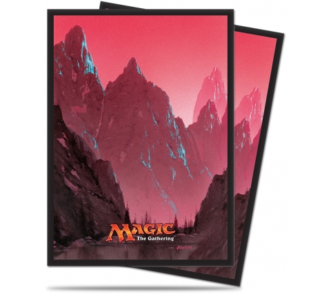 Sleeves Mana Red: Mountain (80 stuks)