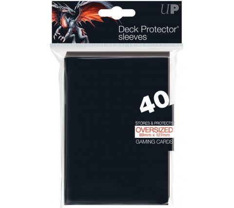 Sleeves Oversized Black (40 pieces)