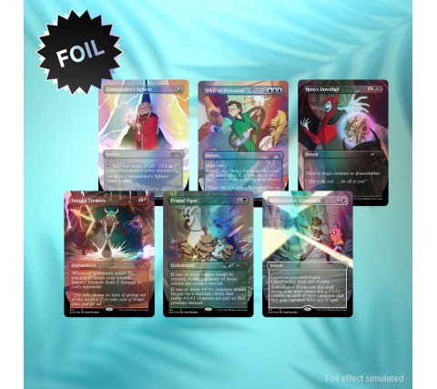 Magic the gathering Saturday Morning D&D Secret Lair Foil