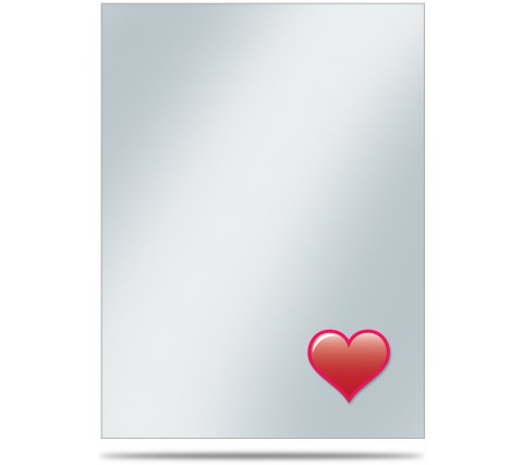 Deck Protector Covers Emoji: Heart (50 pieces)