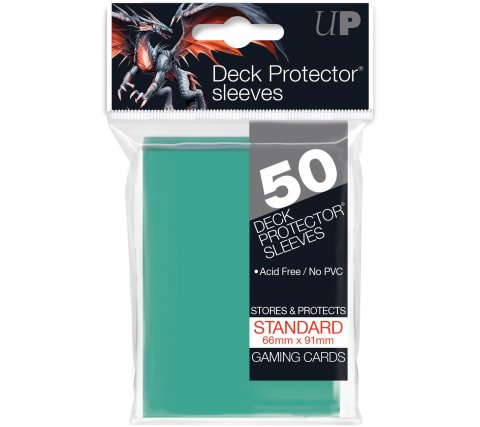 Deck Protectors Solid Aqua (50 pieces)