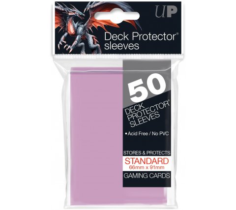 Deck Protectors Solid Bright Pink (50 pieces)