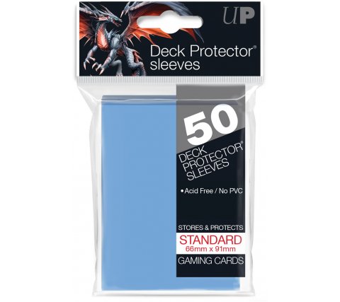 Deck Protectors Solid Light Blue (50 stuks)