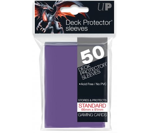 Deck Protectors Solid Purple (50 stuks)