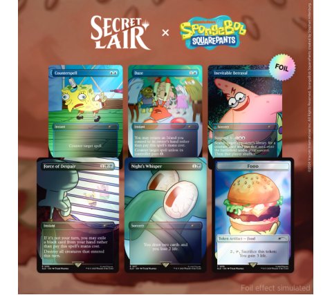 Magic the Gathering Secret Lair x SpongeBob SquarePants