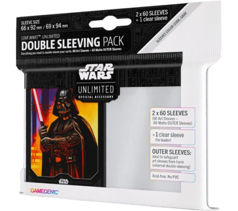 Gamegenic Star Wars: Unlimited - Double Sleeving Pack: Darth Vader (60 stuks)