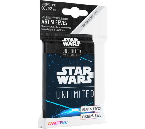 Gamegenic Star Wars: Unlimited - Art Sleeves: Card Back Blue (60 stuks)
