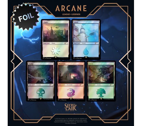 Secret Lair Drop Series: Secret Lair x Arcane - Lands (foil)