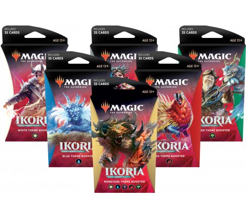Magic The Gathering MTG Ikoria Lair of Behemoths Set of 6 x Theme Boosters Packs 