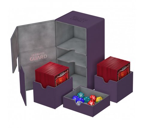 Ultimate Guard Twin Flip'n'Tray Deck Case 200+ XenoSkin Purple