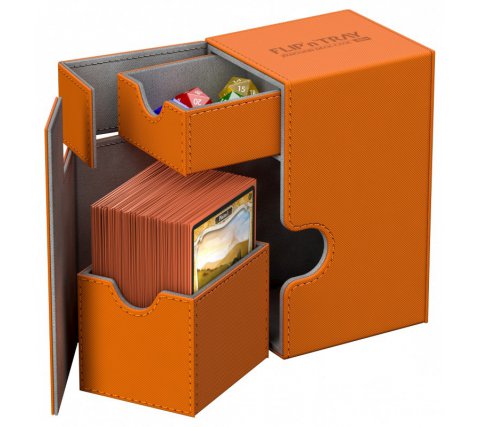Ultimate Guard Flip'n'Tray Deck Case 80+ XenoSkin Orange