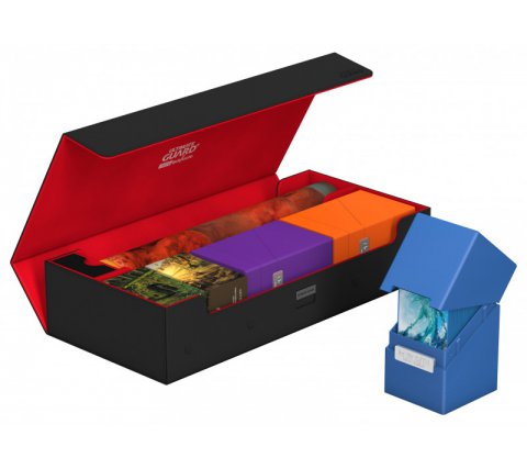 CASE Card Storage Box Deck MTG ULTIMATE GUARD SUPERHIVE AMBER XENOSKIN FLIP 550