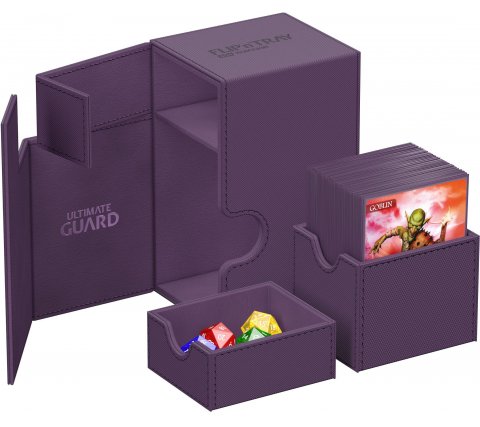 Ultimate Guard Flip'n'Tray Deck Case 80+ XenoSkin Monocolor Purple