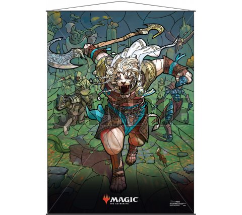 Wall Scroll: War of the Spark Stained Glass Ajani