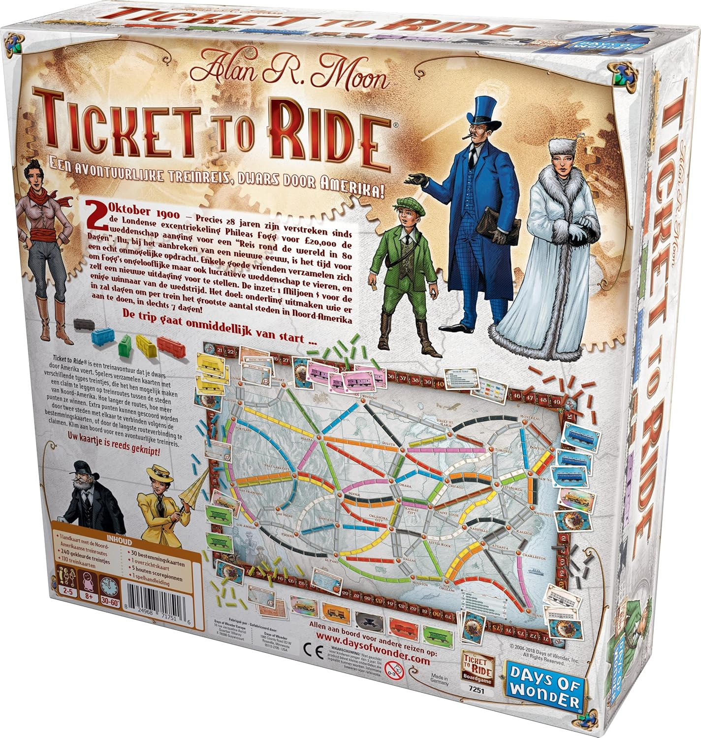 Ticket to Ride: USA (NL) - Days Of Wonder | Spellenwinkel.nl