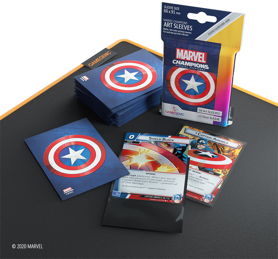 captain america card sleeves Ultra-PRO Marvel Card Sleeves Captain America 65ct main image 1