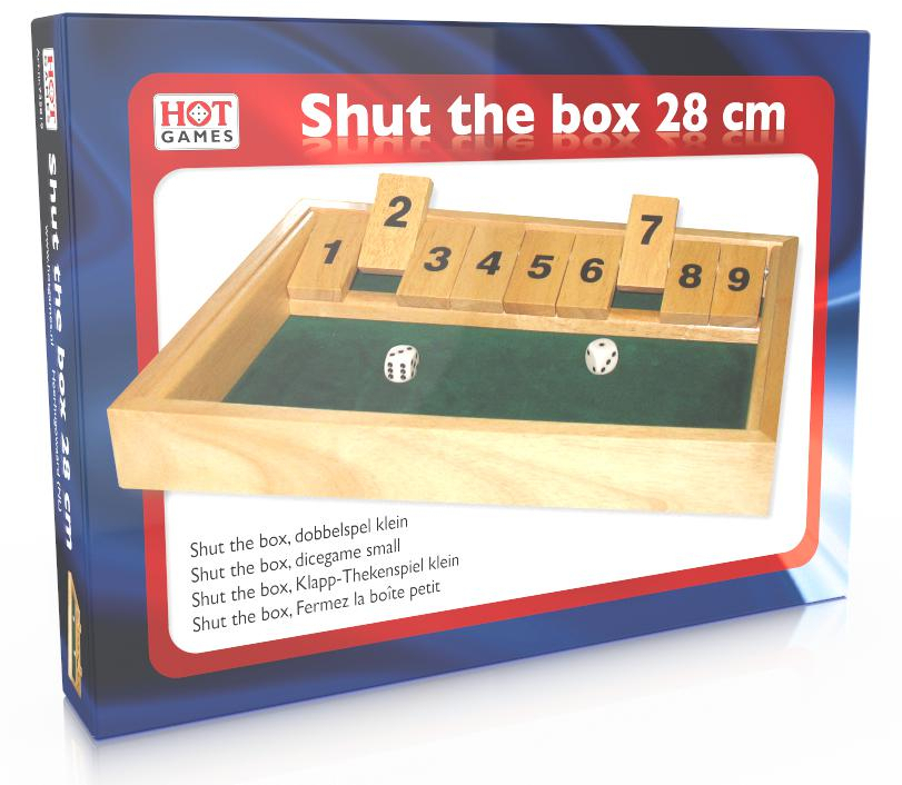 Vind shut the box dobbelspel op - april 2026