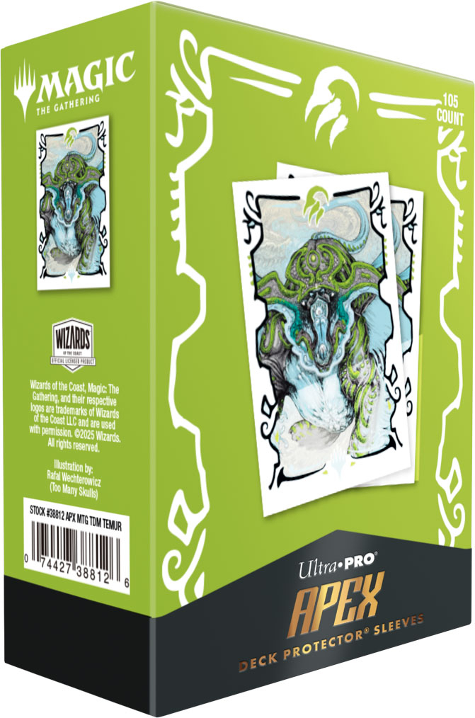 Ultra Pro Magic: The Gathering - Tarkir: Dragonstorm APEX Sleeves: Temur (100 pieces) - Ultra Pro | Spellenwinkel.nl Ultra Pro Magic: The Gathering - Tarkir: Dragonstorm APEX Sleeves: Temur (100 pieces) - Ultra Pro | Spellenwinkel.nl