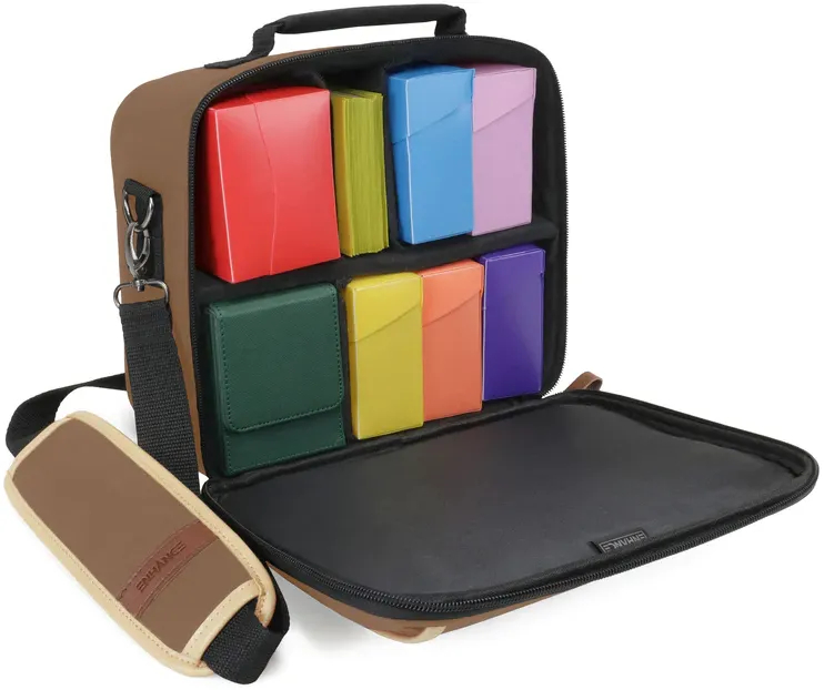 ENHANCE - MTG Compact Bag Designer Edition: Tan - Enhance Gaming | Bazaar of Magic ENHANCE - MTG Compact Bag Designer Edition: Tan - Enhance Gaming | Bazaar of Magic