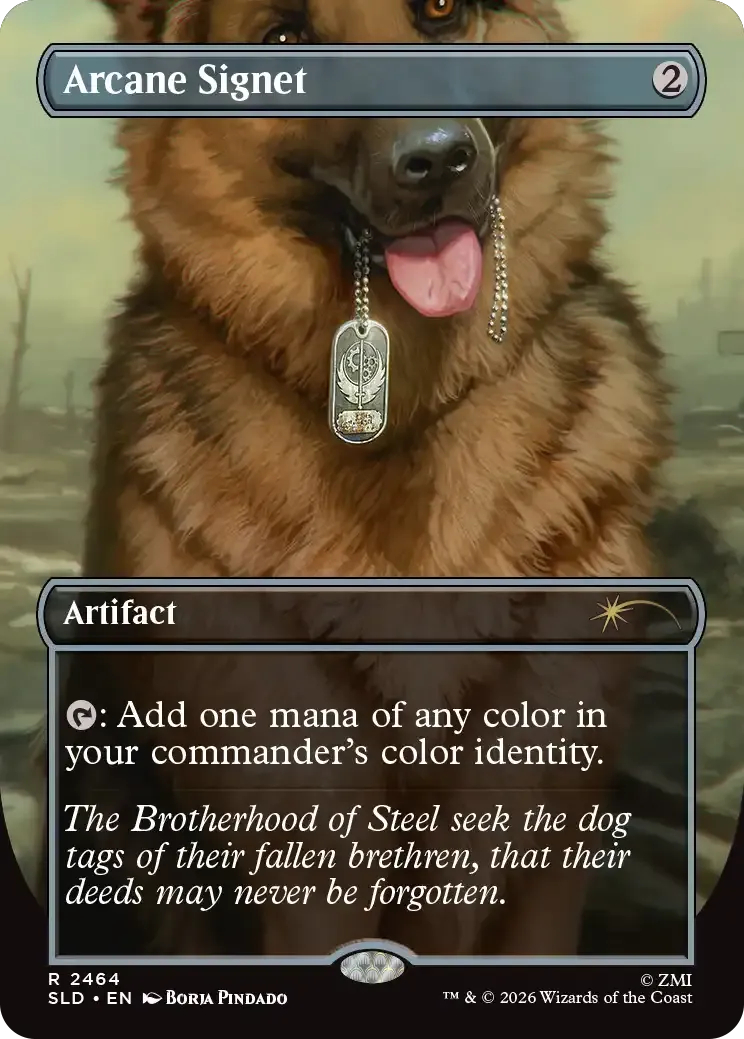 mtg Secret Lair Fallout Greet the Dog ×2 Magic: The Gathering - Secret Lair Drop Series: Secret Lair x