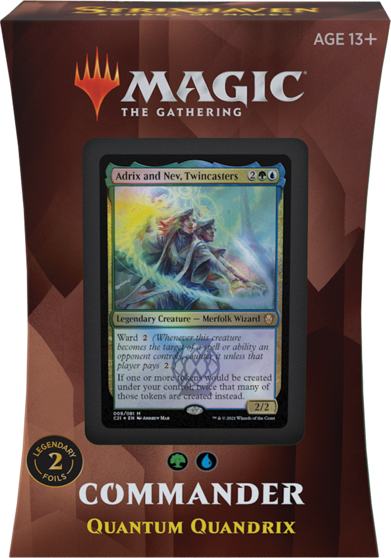 quandrix cards mtg Magic: The Gathering "Quantum Quandrix" Deck Is Remarkably Neat Quandrix Unlimited (English Version) Product Description Battle your friends with powerful creatures and spectacular spells in Commander Magics most popular multiplayer format Commander 2021 Strixhaven: Quantum Quandrix