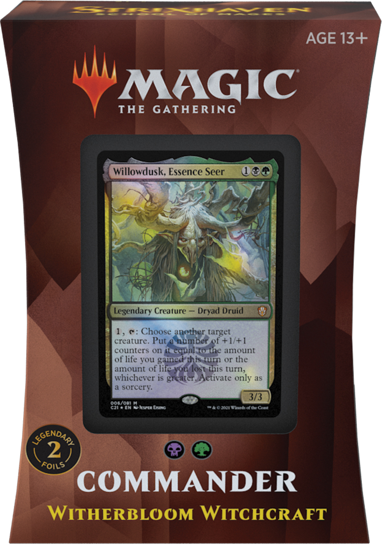 Commander 2021 Strixhaven: Witherbloom Witchcraft - Magic: The Gathering |  Bazaar of Magic