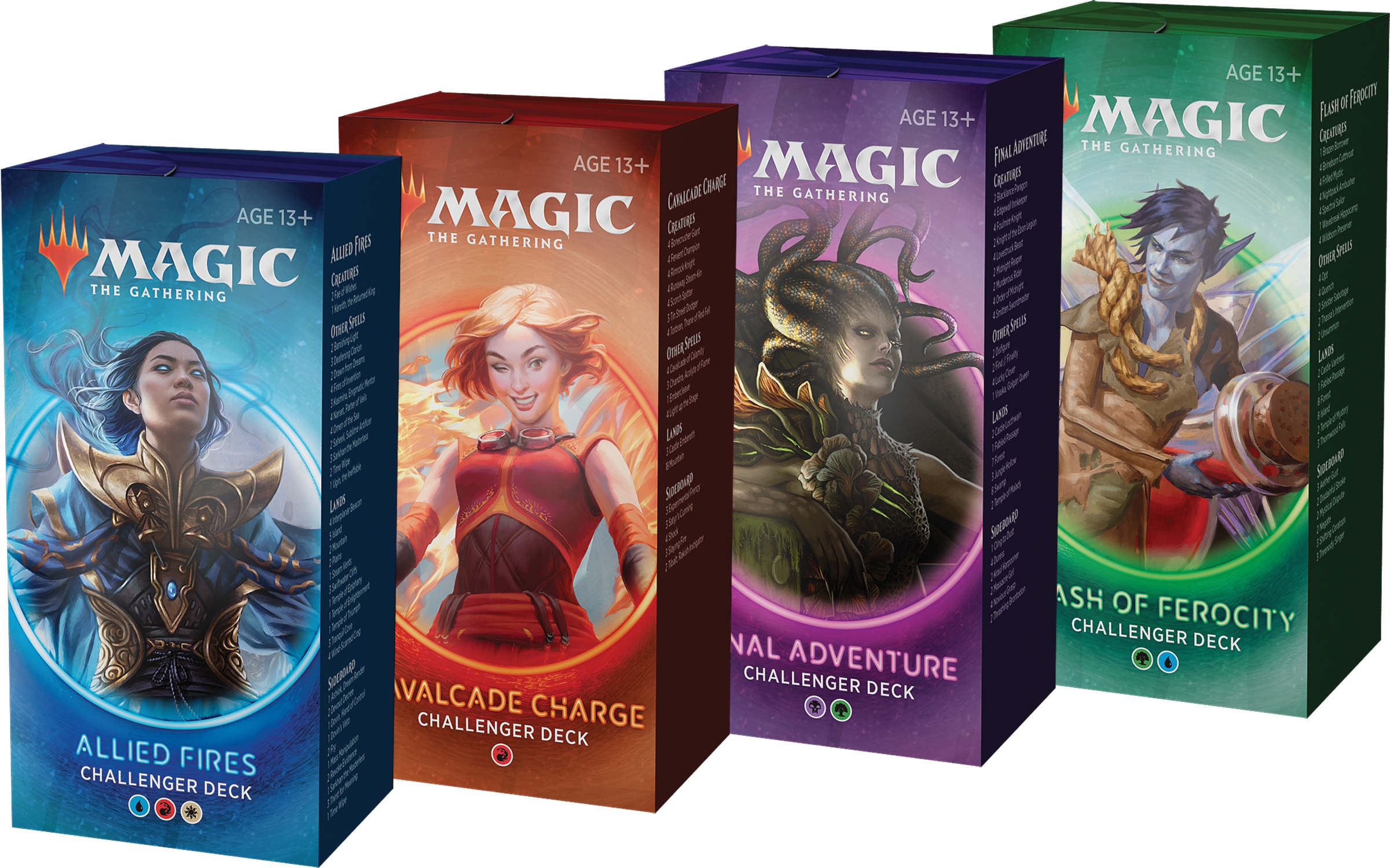 Challenger Decks 2019 The Gathering Complete Set of 4 Magic 