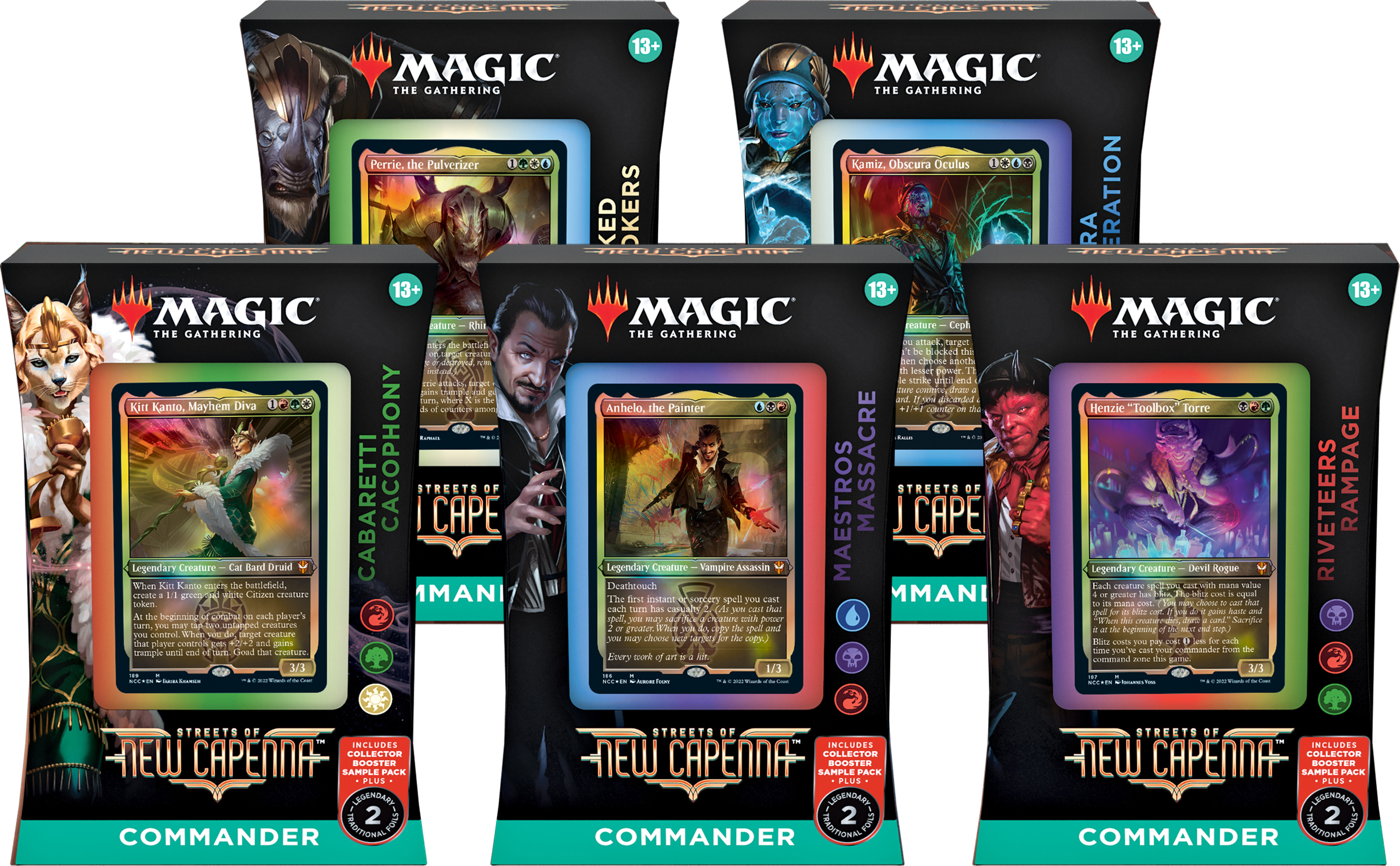 Streets of New Capenna Complete Set Decks (set of 5 decks)