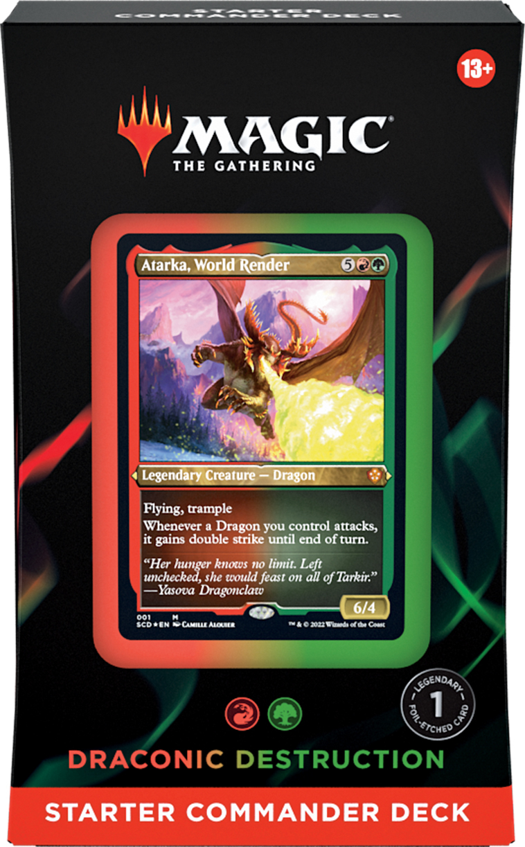 dragon deck mtg commander EDH Deck The Ur-Dragon 100 Magic Cards Custom Deck Dragons Powerful if you cast it Teval Dragon Deck • (Sultai
