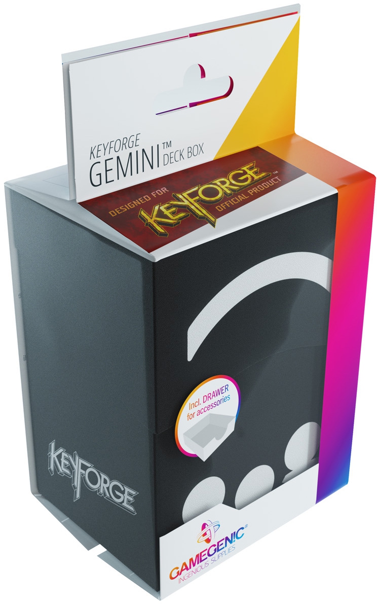 Gamegenic GGS25006 KeyForgeTM Gemini Deck Box Black
